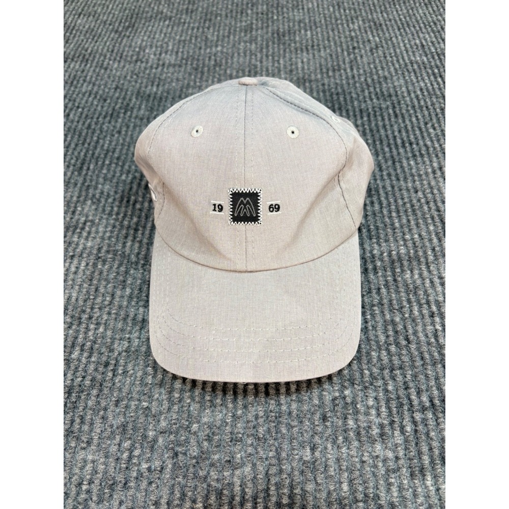 Pukka Custom Headwear Gray Baseball Cap 1969 M Logo Adjustable Dad Hat Mens